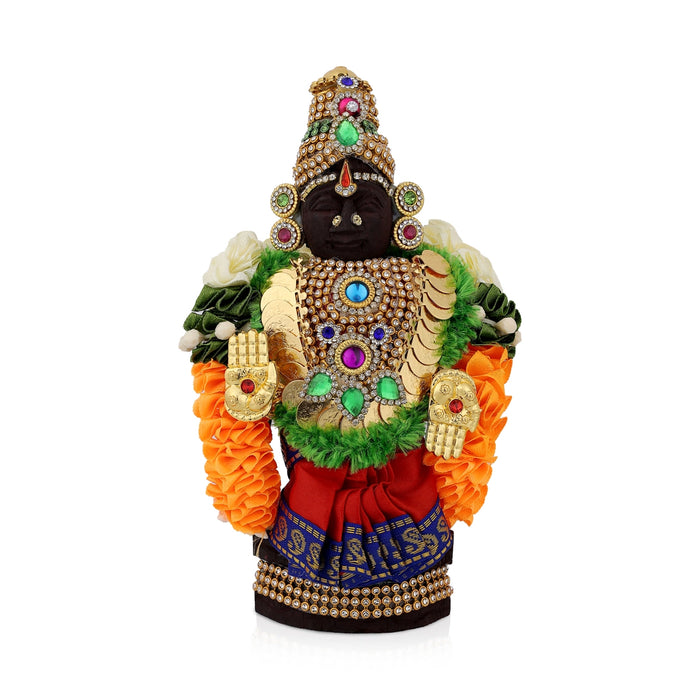 Marapachi Bommai Pair - 8 X 4 Inches | Perumal Thayar With Alankaram Statue / Decorative Marapachi Doll - Marapachi Bommai