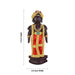 Marapachi Bommai Pair - 7 X 2.5 Inches | Wooden Statue/ Kolu Bommai/ Decorated Marapachi Doll For Golu Display - Marapachi Bommai