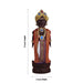 Marapachi Bommai With Alankaram Pair - 11 x 3 Inches | Wood Sculpture/ Marapachi Doll/ Kolu Bommai for Navaratri - Marapachi Bommai