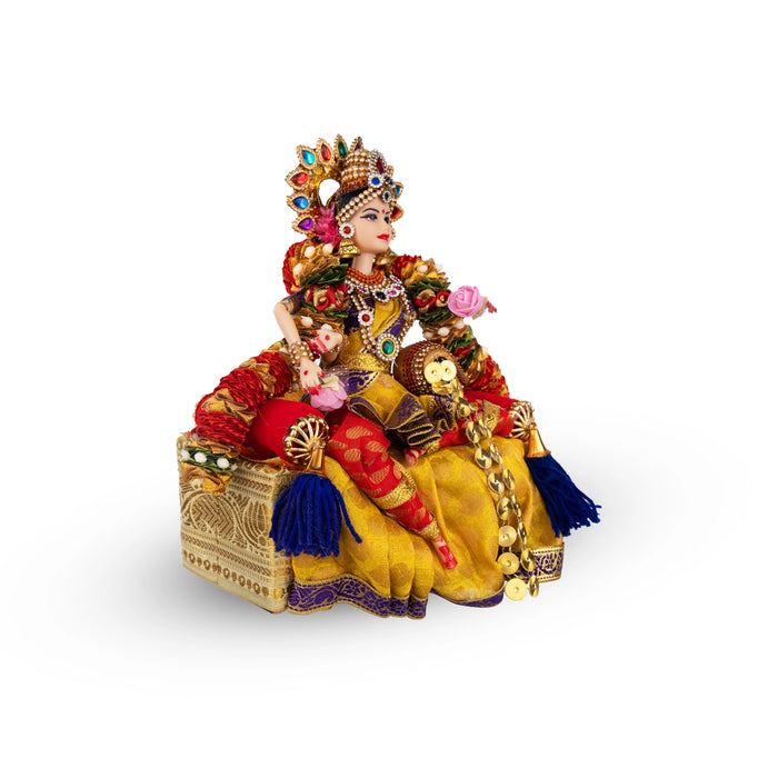 Mahalakshmi Plastic Golu Bommai - 10 x 7.5 Inches | Giri Golu Doll/ Navaratri Golu Bomma/ Gombe/ Bommai