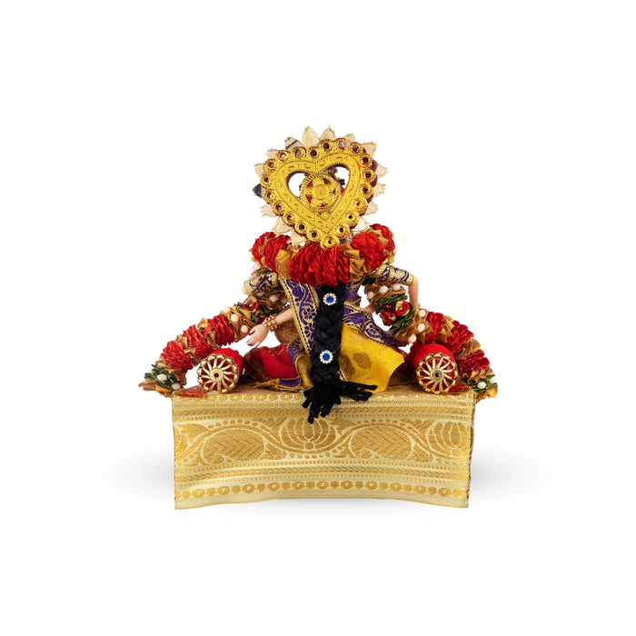 Mahalakshmi Plastic Golu Bommai - 10 x 7.5 Inches | Giri Golu Doll/ Navaratri Golu Bomma/ Gombe/ Bommai