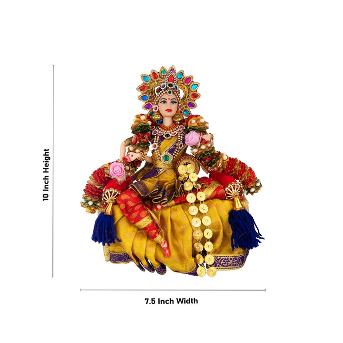 Mahalakshmi Plastic Golu Bommai - 10 x 7.5 Inches | Giri Golu Doll/ Navaratri Golu Bomma/ Gombe/ Bommai