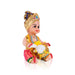 Decorated Krishna Murti With Pot - 12 X 6 Inches | Plastic Krishna Idol/ Gopal Murti For Janmashtami & Pooja - Plastic Bommai