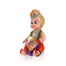 Decorated Krishna Murti With Pot - 12 X 6 Inches | Plastic Krishna Idol/ Gopal Murti For Janmashtami & Pooja - Plastic Bommai