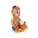 Decorated Krishna Murti With Pot - 12 X 6 Inches | Plastic Krishna Idol/ Gopal Murti For Janmashtami & Pooja - Plastic Bommai