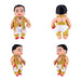Young Couple Plastic Golu Bommai Pair - 8 x 4.5 Inches | Giri Golu Doll/ Navaratri Golu Bomma/ Gombe/ Bommai - Plastic Bommai