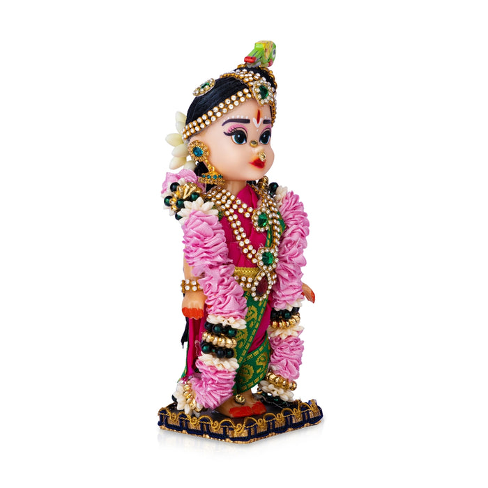 Andal Plastic Golu Bommai - 6 x 2.5 Inches | Giri Golu Doll/ Navaratri Kolu Bommai/ Gombe/ Bommalu