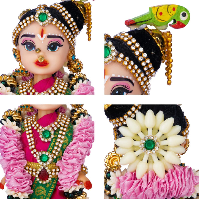 Andal Plastic Golu Bommai - 6 x 2.5 Inches | Giri Golu Doll/ Navaratri Kolu Bommai/ Gombe/ Bommalu