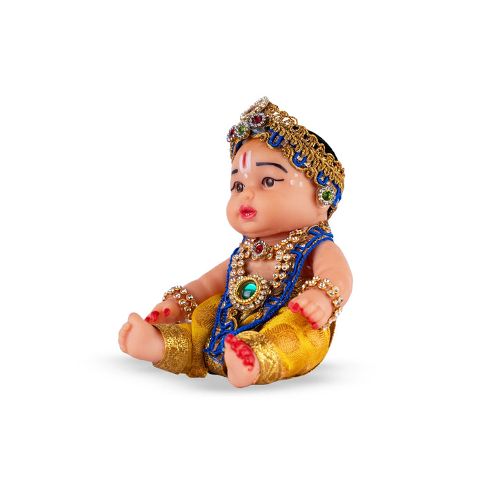 Baby Kannan Plastic Golu Bommai - 4 x 4 Inches | Giri Golu Doll/ Navaratri Golu Bomma/ Gombe/ Bommai - Plastic Bommai