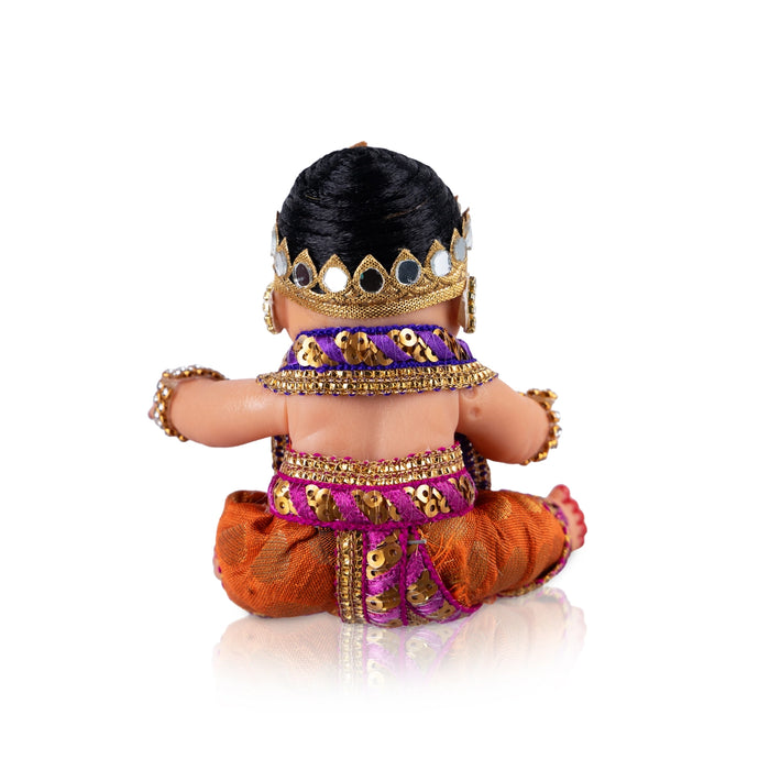 Baby Kannan Plastic Golu Bommai - 4 x 4 Inches | Giri Golu Doll/ Navaratri Golu Bomma/ Gombe/ Bommai