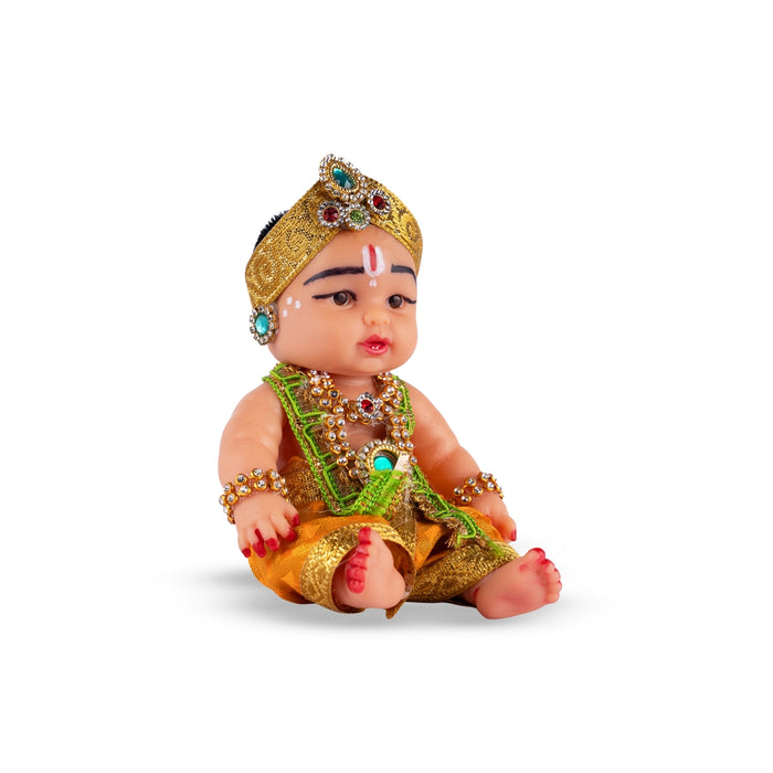 Baby Kannan Plastic Golu Bommai - 4 x 4 Inches | Giri Golu Doll/ Navaratri Golu Bomma/ Gombe/ Bommai - Plastic Bommai