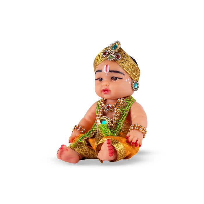 Baby Kannan Plastic Golu Bommai - 4 x 4 Inches | Giri Golu Doll/ Navaratri Golu Bomma/ Gombe/ Bommai - Plastic Bommai