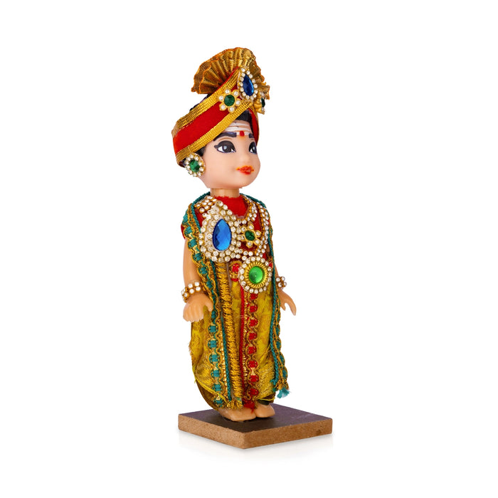 Murugan Plastic Golu Bommai - 7 x 2 Inches | Giri Golu Doll/ Navaratri Kolu Bommai/ Gombe/ Dasara Doll