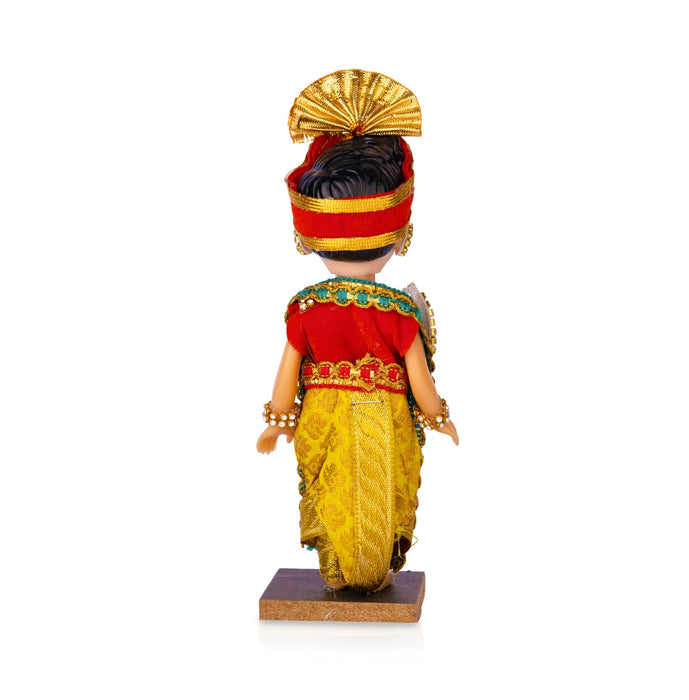 Murugan Plastic Golu Bommai - 7 x 2 Inches | Giri Golu Doll/ Navaratri Kolu Bommai/ Gombe/ Dasara Doll