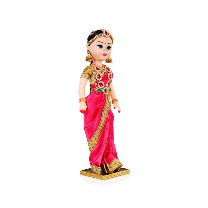 Andal Statue Plastic Golu Bommai - 16 X 6 Inches | Goda Devi/ Giri Golu Doll/ Navaratri Golu Bomma/ Gombe/ Bommai - Plastic Bommai
