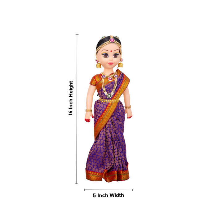 Baby Shower Function Set - 16 x 5 Inches | Plastic Doll/ Valaikappu Function for Home/ 800 Gms Approx - Plastic Bommai