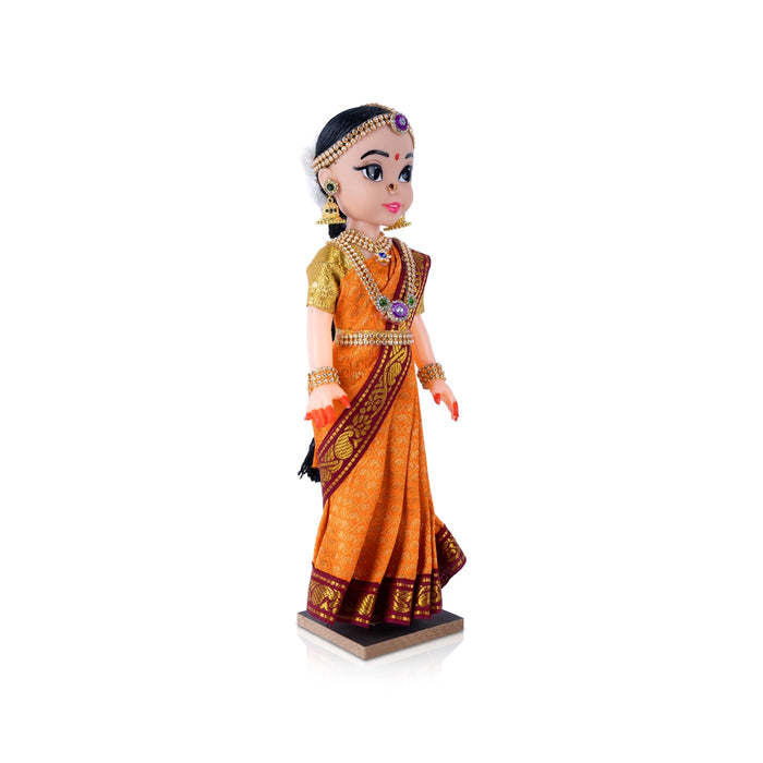 Bride Plastic Golu Bommai - 12 x 4.2 Inches | Giri Golu Doll/ Navaratri Golu Bommalu