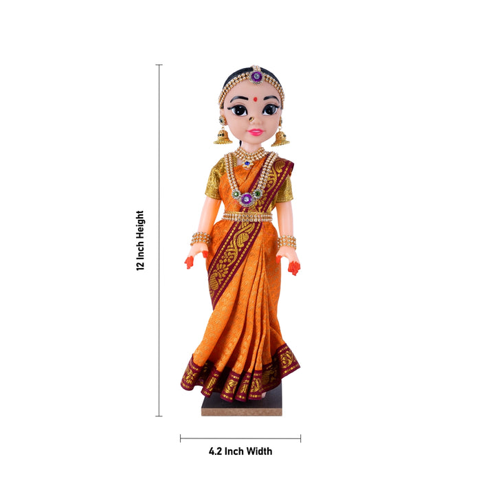 Bride Plastic Golu Bommai - 12 x 4.2 Inches | Giri Golu Doll/ Navaratri Golu Bommalu