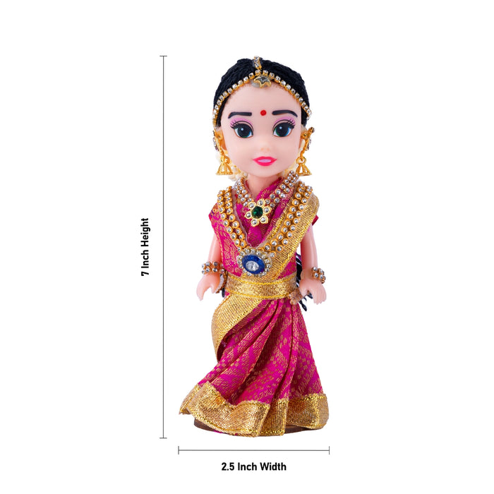 Perumal Andal Plastic Golu Bommai - 7 x 2.5 Inches | Giri Golu Doll/ Navaratri Golu Bomma/ Dasara Doll