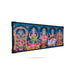 Photo Frame - 20 x 7 Inches | Five Gods Design Picture Frame for Wall Decor - Hindu God Photos & Frames