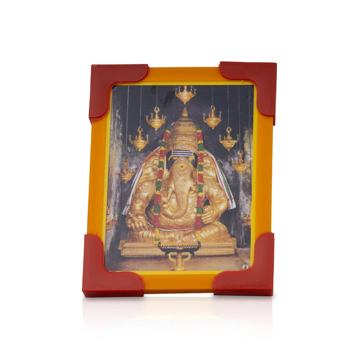 Laminated Photo Frame With Back Stand - 3 x 4 Inches | Picture Frame/ Photo Lamination And Framing for Pooja - Hindu God Photos & Frames