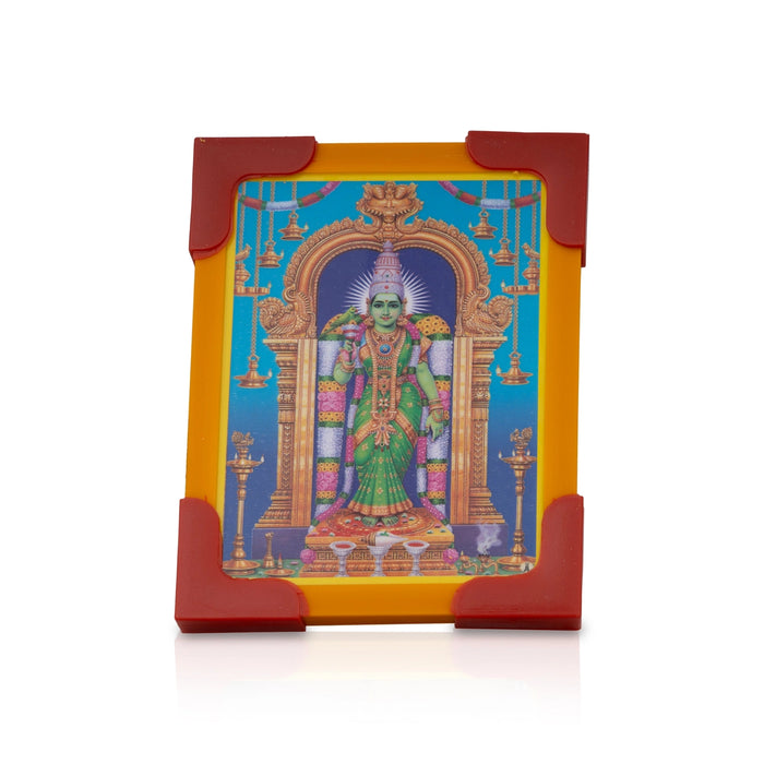 Laminated Photo Frame With Back Stand - 3 x 4 Inches | Picture Frame/ Photo Lamination And Framing for Pooja - Hindu God Photos & Frames