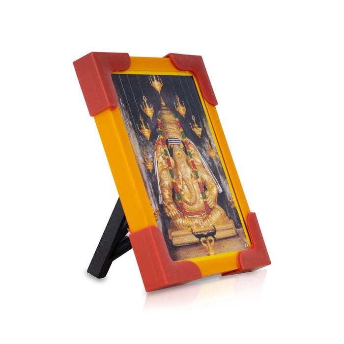 Laminated Photo Frame With Back Stand - 3 x 4 Inches | Picture Frame/ Photo Lamination And Framing for Pooja - Hindu God Photos & Frames