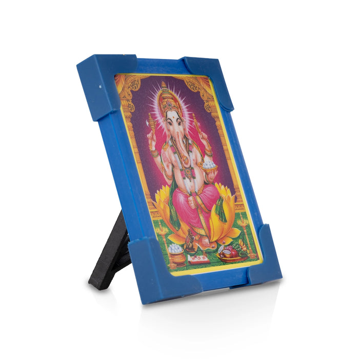 Laminated Photo Frame With Back Stand - 3 x 4 Inches | Picture Frame/ Photo Lamination And Framing for Pooja3 - Hindu God Photos & Frames