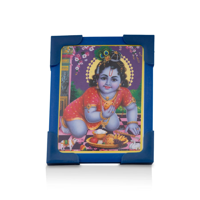 Laminated Photo Frame With Back Stand - 3 x 4 Inches | Picture Frame/ Photo Lamination And Framing for Pooja3 - Hindu God Photos & Frames