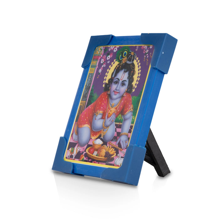 Laminated Photo Frame With Back Stand - 3 x 4 Inches | Picture Frame/ Photo Lamination And Framing for Pooja3 - Hindu God Photos & Frames