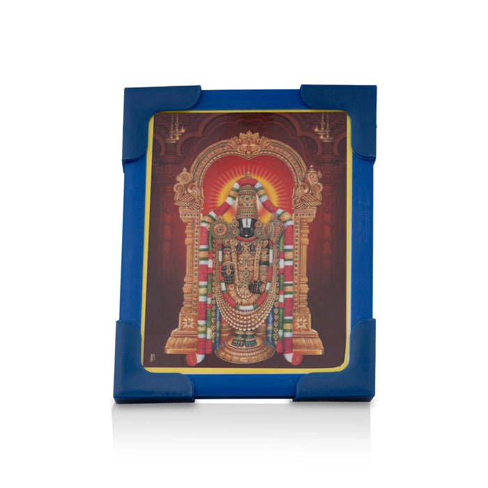 Laminated Photo Frame With Back Stand - 3 x 4 Inches | Picture Frame/ Photo Lamination And Framing for Pooja - Hindu God Photos & Frames