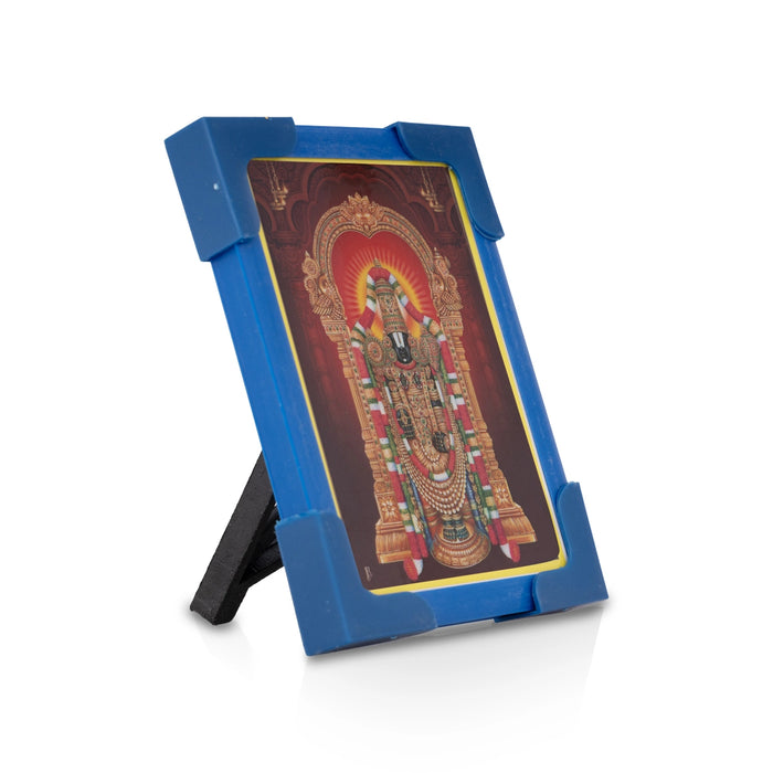 Laminated Photo Frame With Back Stand - 3 x 4 Inches | Picture Frame/ Photo Lamination And Framing for Pooja - Hindu God Photos & Frames