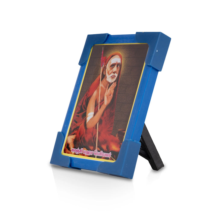 Laminated Photo Frame With Back Stand - 3 x 4 Inches | Picture Frame/ Photo Lamination And Framing for Pooja - Hindu God Photos & Frames