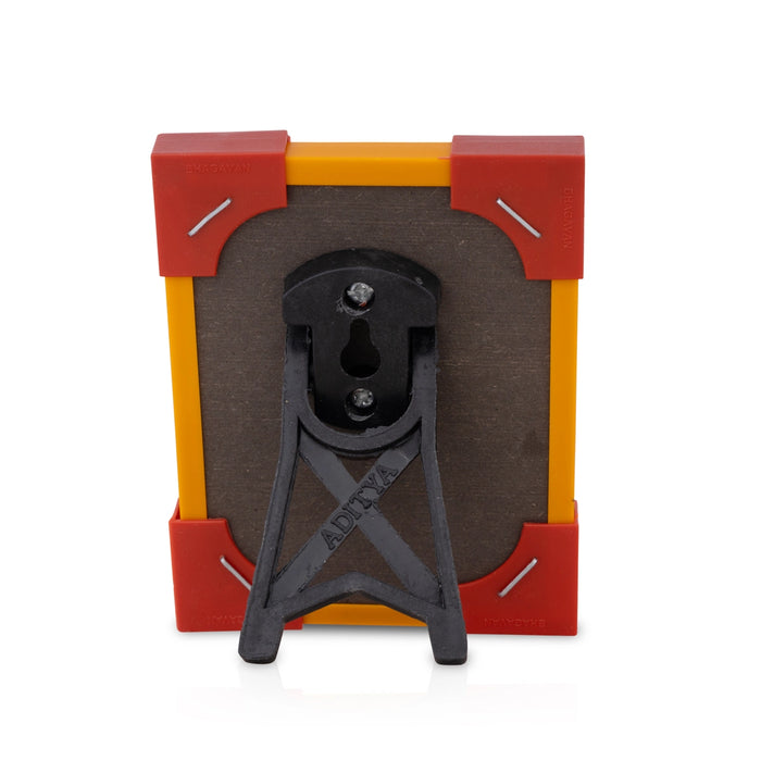 Laminated Photo Frame With Back Stand - 3 x 4 Inches | Picture Frame/ Photo Lamination And Framing for Pooja - Hindu God Photos & Frames