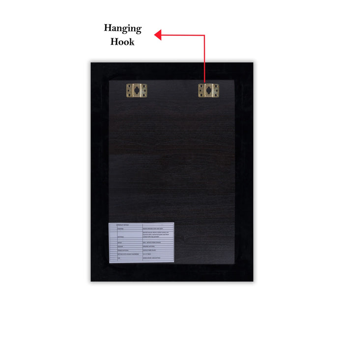 Pattachitra Painting Frame - 23 x 17 Inches | Radha Krishna Hand Painted Frame/ Patachitra Painting for Home - Hindu God Photos & Frames