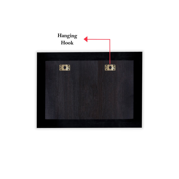 Pattachitra Painting Frame - 24 x 18 Inches | Krishna Leela Design Patachitra Painting/ Hand Painted Frame for Home - Hindu God Photos & Frames