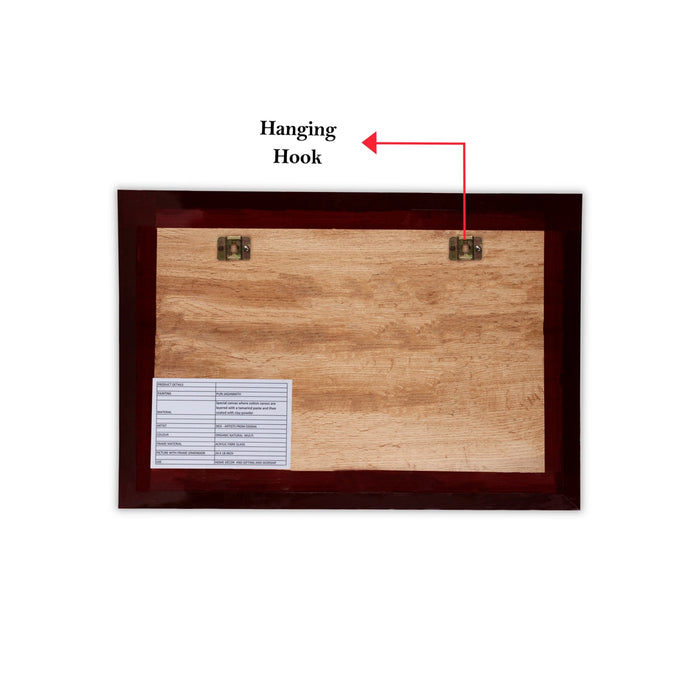 Pattachitra Painting Frame - 24 x 18 Inches | Puri Jagannath Design Patachitra Painting/ Hand Painted Frame - Hindu God Photos & Frames