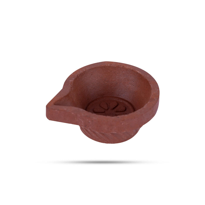 Kartik Deepam Set - 0.75 x 1.5 Inches | 12 Pcs/ Agal Vilakku/ Clay Deepam/ Agal Lamp For Festival Lighting - Karthik Deep