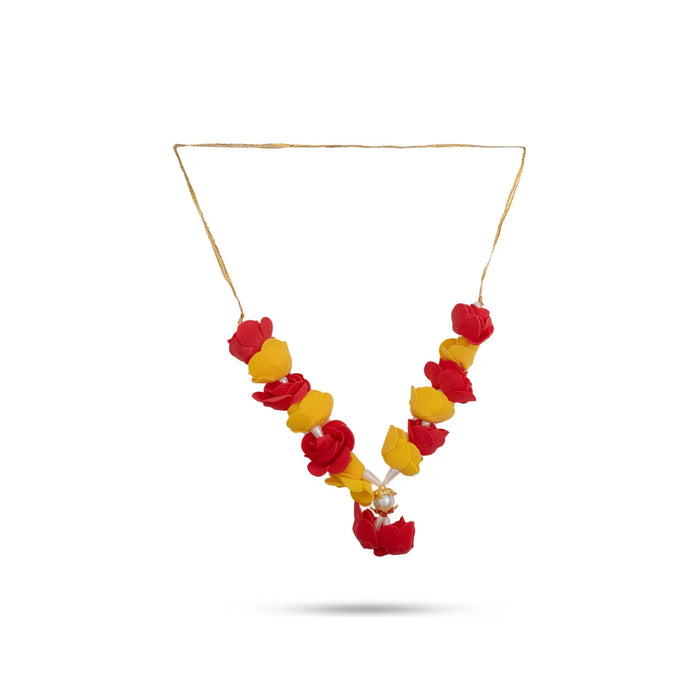 Artificial Flower Mala – 8 Inches | Fancy Mala for Deity / Decorative Garland for Puja / Deity Decoration