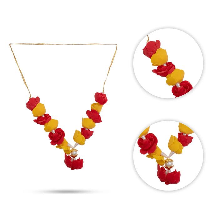 Artificial Flower Mala – 8 Inches | Fancy Mala for Deity / Decorative Garland for Puja / Deity Decoration