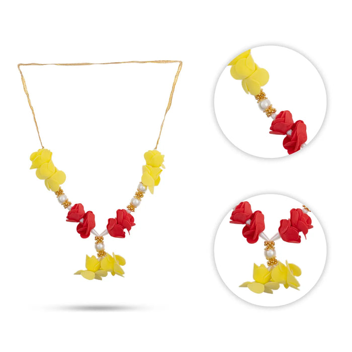 Artificial Flower Mala – 8 Inches | Fancy Mala for Deity / Decorative Garland for Puja / Deity Decoration