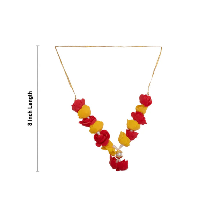 Artificial Flower Mala – 8 Inches | Fancy Mala for Deity / Decorative Garland for Puja / Deity Decoration