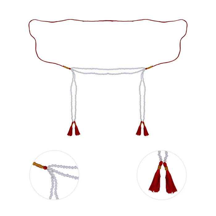 Wedding Bashing Pair - 6.5 Inches | Bead Design Mundavalya/ Mundavali for Bride And Groom