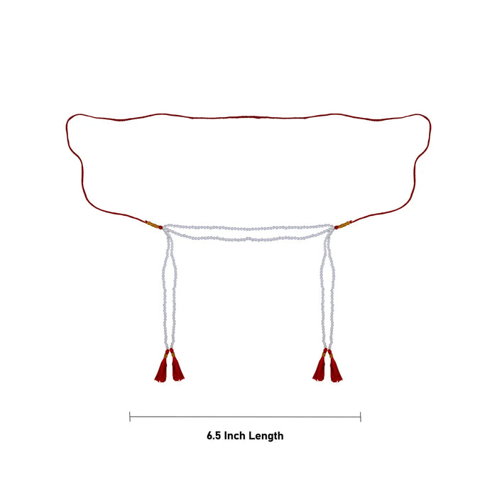 Wedding Bashing Pair - 6.5 Inches | Bead Design Mundavalya/ Mundavali for Bride And Groom