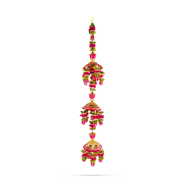 Hanging Jhumar - 42 Inches | 3 Step Jhoomar Hanging / Festive Decor For Home & Entrance