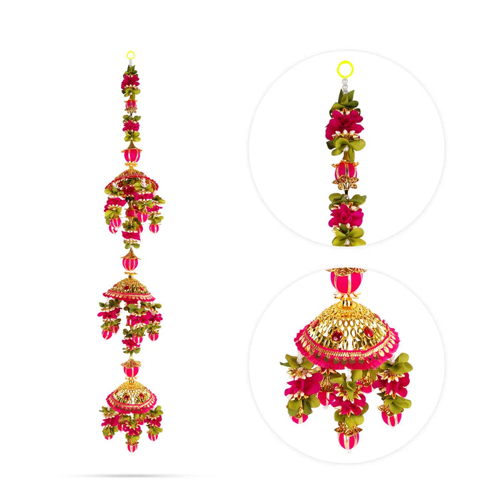 Hanging Jhumar - 42 Inches | 3 Step Jhoomar Hanging / Festive Decor For Home & Entrance