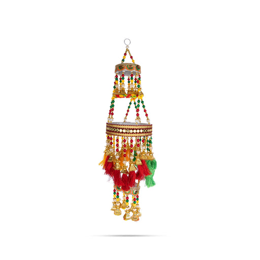 Jhumar Wall Hanging - 22 Inches | Jhoomar Home Decor/ Multicolour Beads Wall Hanging Jhoomar for Living Room - Wall Hanging