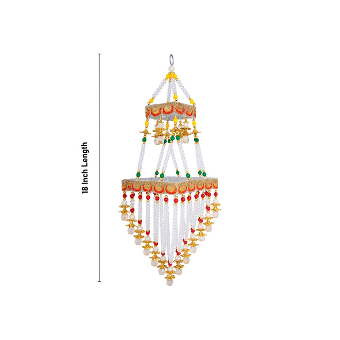 Jhumar Wall Hanging - 18 Inches | Beads Design Jhoomar Home Decor/ Wall Hanging Jhoomar for Home Decor