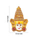 Devi Face - 7 x 5.5 Inches | Marble Dust Ammavari Face/ Decorative Devi Mukhavata for Deity Decor - Head & Face Accessories