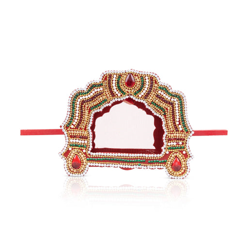 Decorative Doli - 7.75 x 9 Inches | Wooden Doli/ Decorative Pallakku/ Decorative Showpiece for Home Decor - Table Stand Accessories